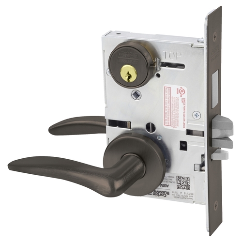 Mortise Lock Dark Oxidized Satin Bronze Oil Rubbed