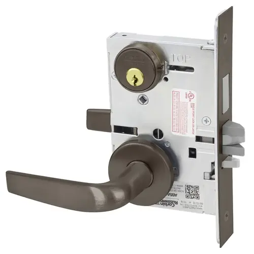 Mortise Lock Dark Oxidized Satin Bronze Oil Rubbed