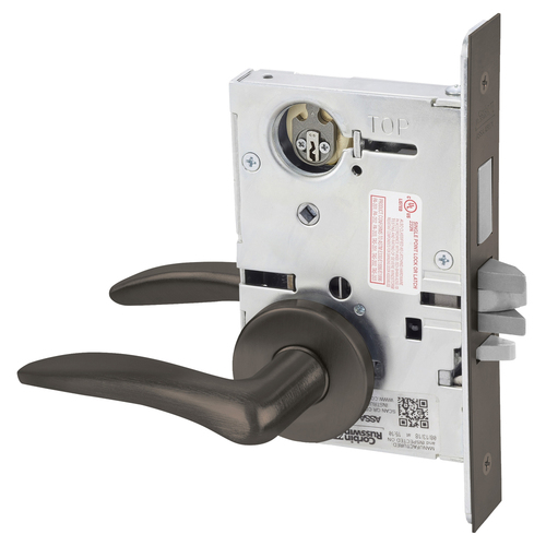 Mortise Lock Dark Oxidized Satin Bronze Oil Rubbed