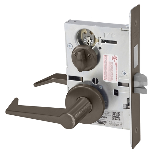 Mortise Lock Dark Oxidized Satin Bronze Oil Rubbed