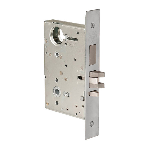 Mortise Lock Satin Nickel Plated Clear Coated