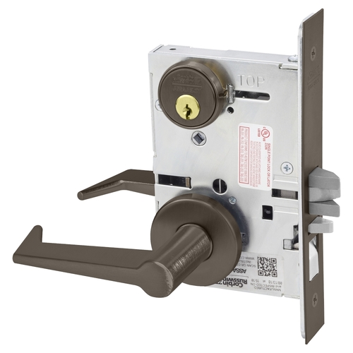 Mortise Lock Dark Oxidized Satin Bronze Oil Rubbed