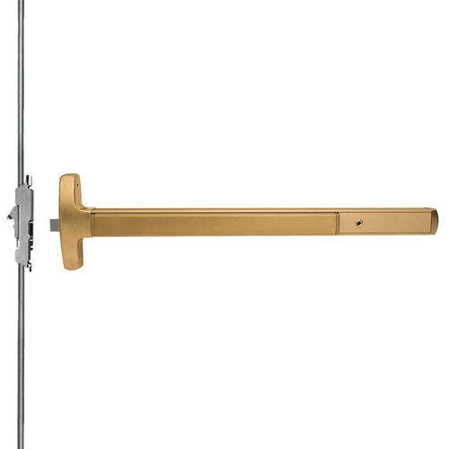 Lock Concealed Vertical Rod Exit Devices Satin Bronze Clear Coated