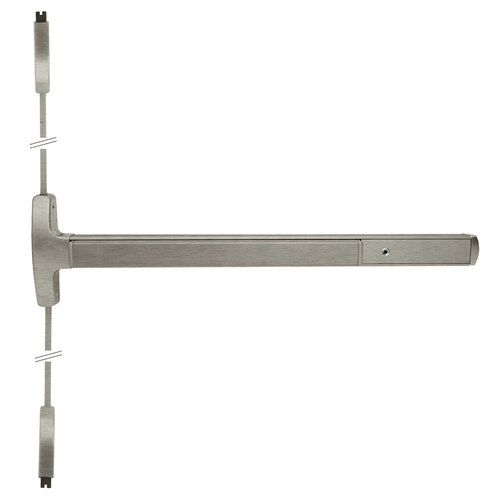 Lock Surface Vertical Rod Exit Devices Satin Stainless Steel
