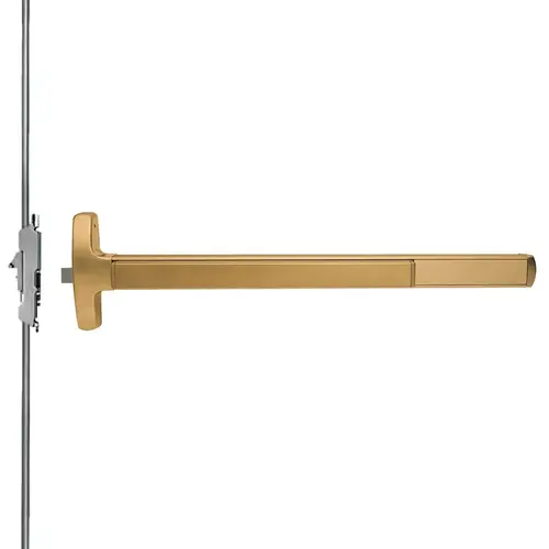 Lock Concealed Vertical Rod Exit Devices Satin Bronze Clear Coated