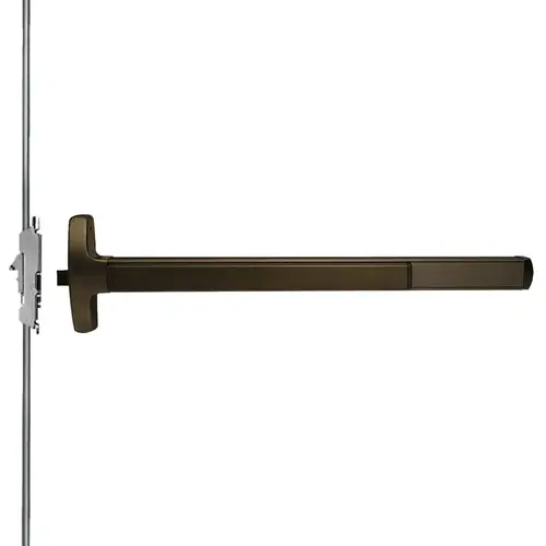 Lock Concealed Vertical Rod Exit Devices Aged Bronze