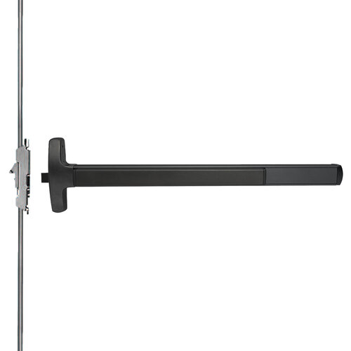 Lock Concealed Vertical Rod Exit Devices Flat Black Coated