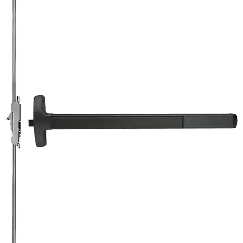 Lock Concealed Vertical Rod Exit Devices Flat Black Coated