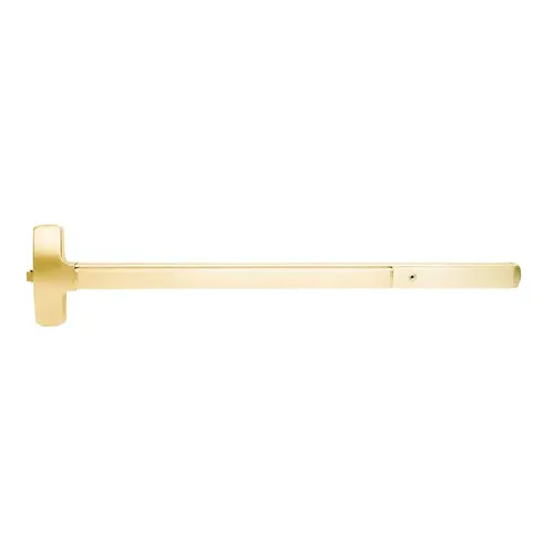 Motorized Exit Device Bright Brass Plated Clear Coated