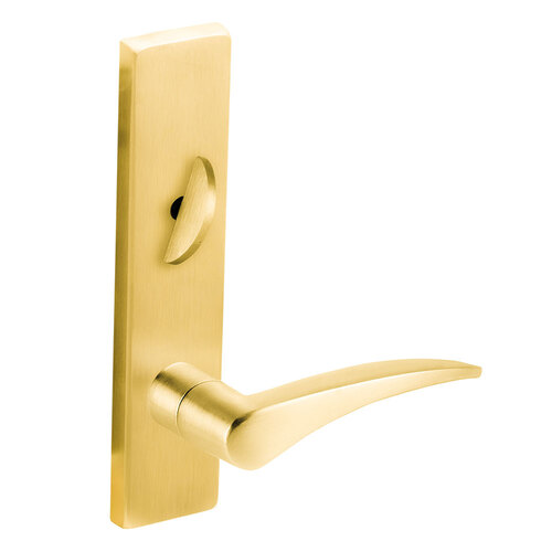 Trim Set with Right Hand 12 Lever L Escutcheon for a L9040 Bright Brass Finish