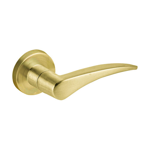 Trim Set with Right Hand 12 Lever A Rose for a L9010, L9070, L9080, or L9465 Satin Brass Finish