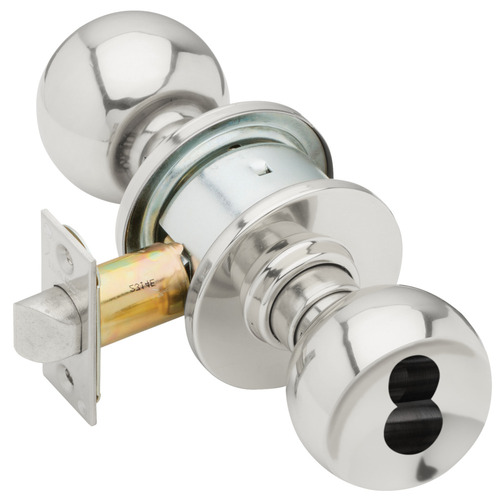 Lock Cylindrical Lock Bright Chrome