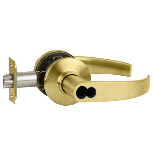 S Series Entry Large Format Less Core Neptune with 16-203 Latch 10-001 Strike Satin Brass Finish