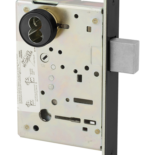 Mortise Lock Dark Oxidized Statuary Bronze Clear Coated