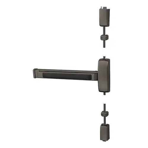 Surface Vertical Rod Exit Devices Oxidized Satin Bronze Relieved Clear Coated