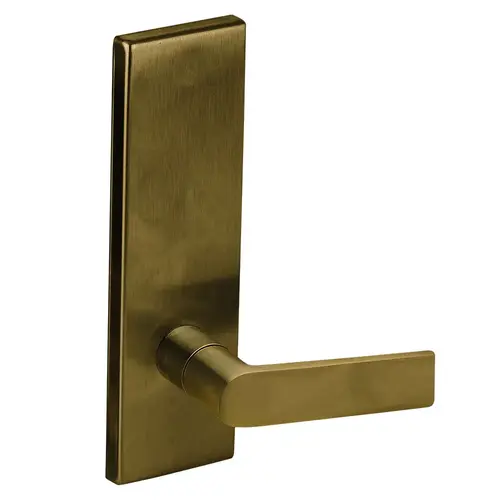 Lock Mortise Trim Set Satin Brass Blackened Satin Relieved Clear Coated