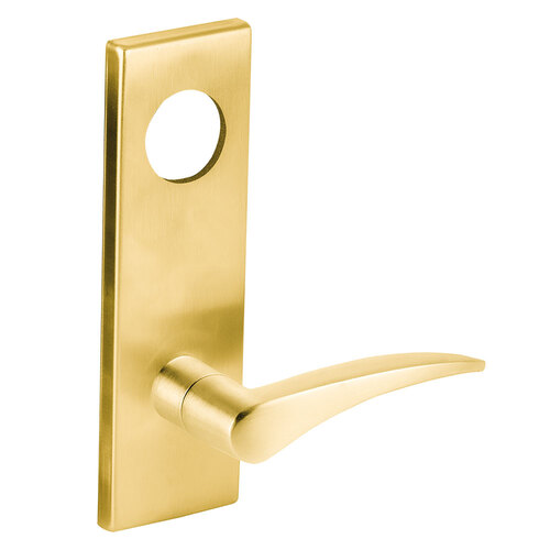 Lock Mortise Trim Set Bright Brass