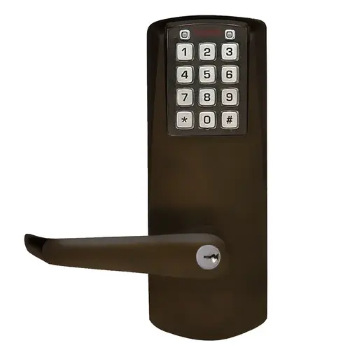 E-Plex 2000 Mortise Lock, 100 Access Codes, 1,000 Audit Events, No Deadbolt, KIL, Schlage C Keyway, Dark Bronze