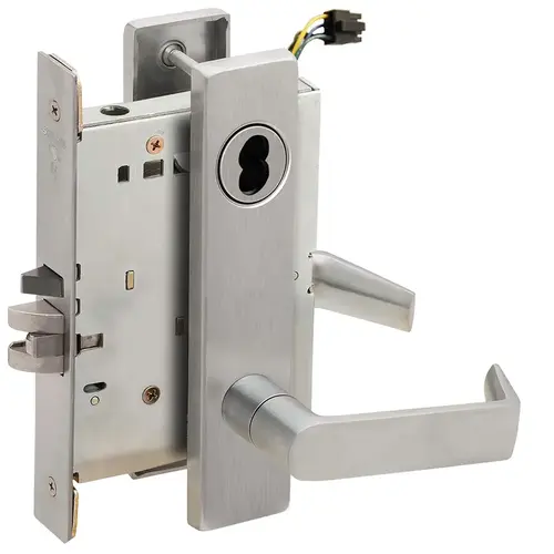 Lock Electric Mortise Lock Satin Stainless Steel