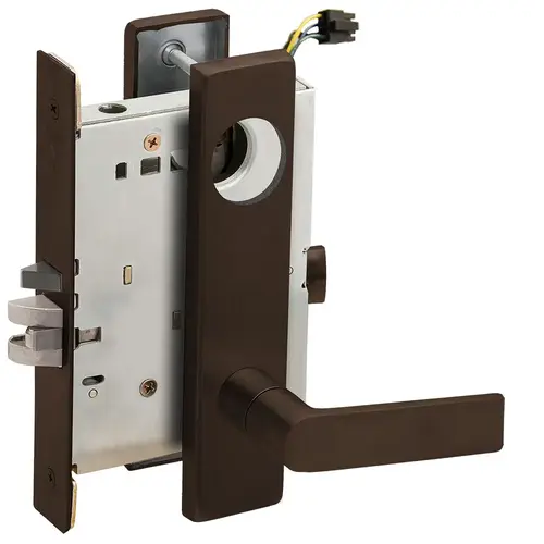 Lock Electric Mortise Lock Dark Oxidized Satin Bronze Oil Rubbed