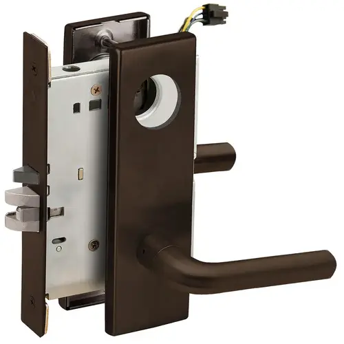 Lock Electric Mortise Lock Dark Oxidized Satin Bronze Oil Rubbed