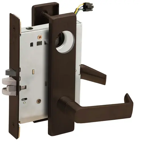 Lock Electric Mortise Lock Dark Oxidized Satin Bronze Oil Rubbed