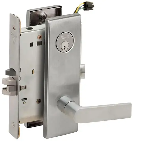 Lock Electric Mortise Lock Satin Stainless Steel