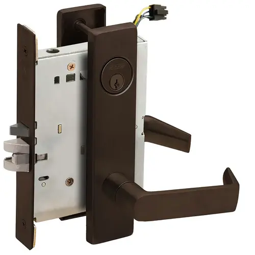 Electric Mortise Lock Aged Bronze