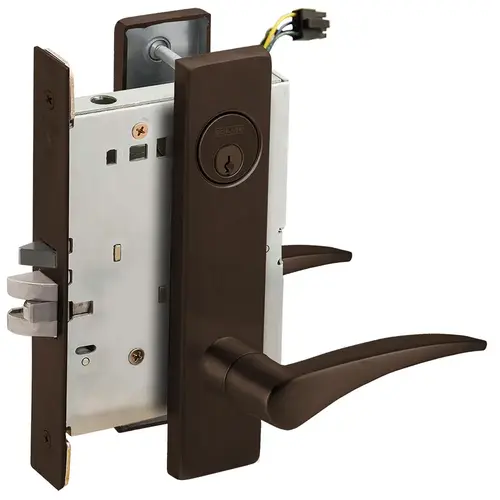 Electric Mortise Lock Aged Bronze