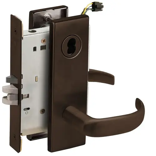 Electric Mortise Lock Aged Bronze