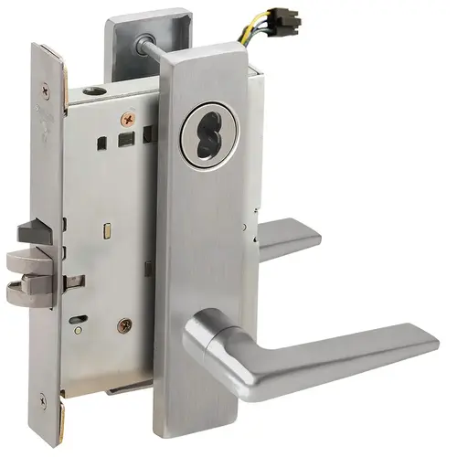 Electric Mortise Lock Satin Chromium Plated