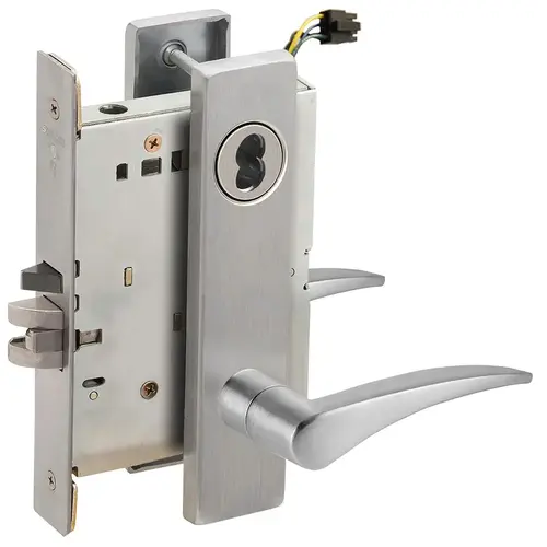 Lock Electric Mortise Lock Satin Stainless Steel