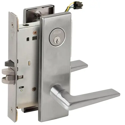 Lock Electric Mortise Lock Satin Stainless Steel