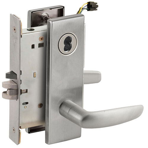 Lock Electric Mortise Lock Satin Chromium Plated