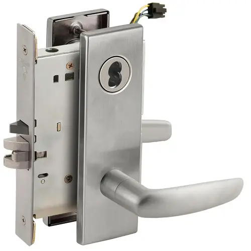 Lock Electric Mortise Lock Satin Stainless Steel