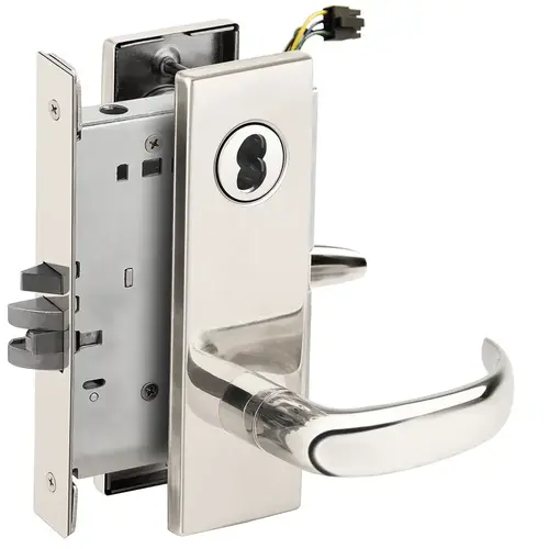 Electric Mortise Lock Bright Stainless Steel