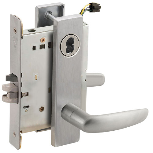 Lock Electric Mortise Lock Satin Chromium Plated