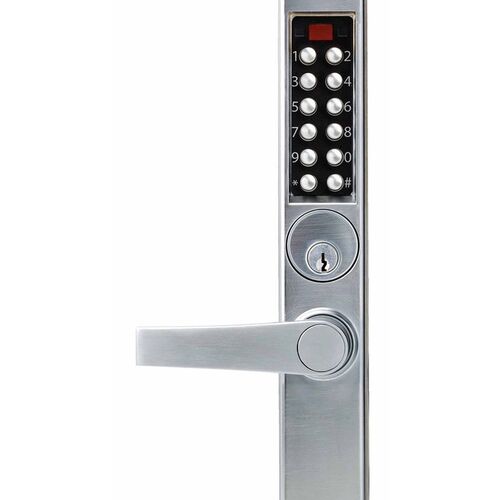 Pushbutton Lock Satin Chrome