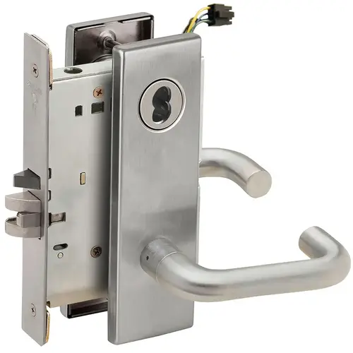 Lock Electric Mortise Lock Satin Stainless Steel