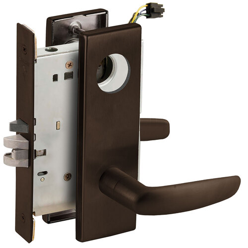 Lock Electric Mortise Lock Dark Oxidized Satin Bronze Oil Rubbed