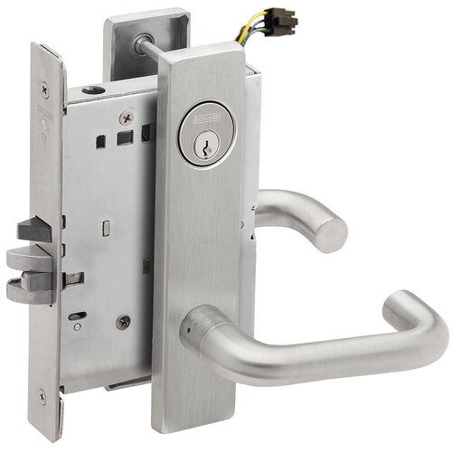 Lock Electric Mortise Lock Satin Chromium Plated