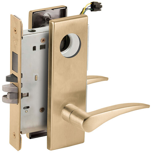 Lock Electric Mortise Lock Satin Brass