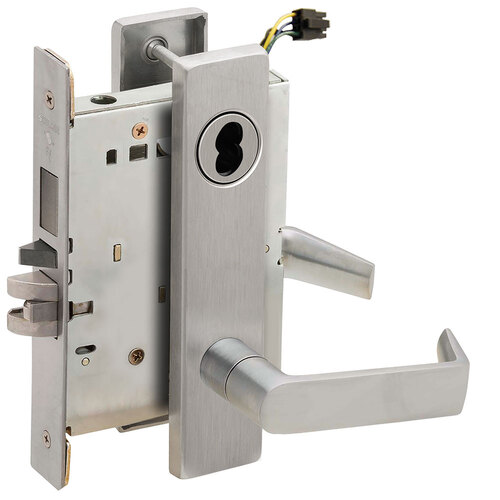 Lock Electric Mortise Lock Satin Stainless Steel