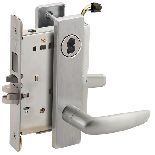 Lock Electric Mortise Lock Satin Stainless Steel