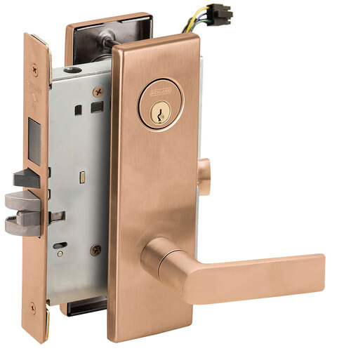 Lock Electric Mortise Lock Satin Bronze Clear Coated