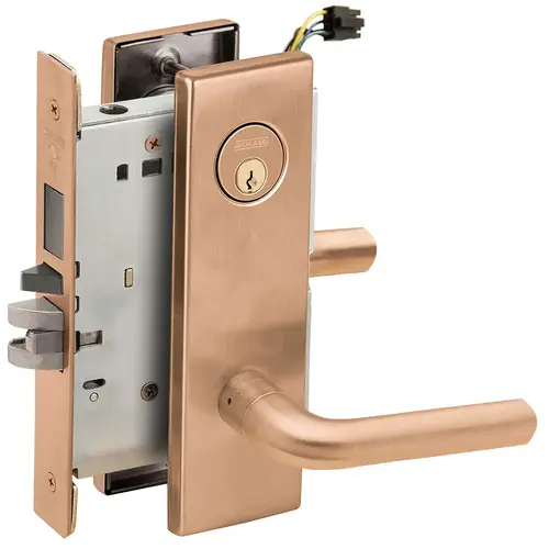 Lock Electric Mortise Lock Satin Bronze Clear Coated