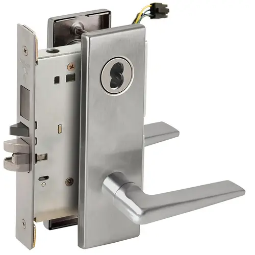 Lock Electric Mortise Lock Satin Chromium Plated