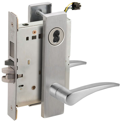 Lock Electric Mortise Lock Satin Stainless Steel