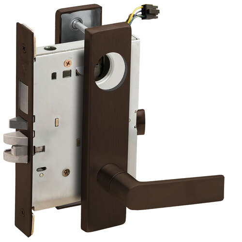 Lock Electric Mortise Lock Dark Oxidized Satin Bronze Oil Rubbed