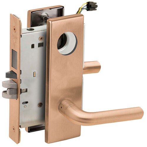 Lock Electric Mortise Lock Satin Bronze Clear Coated